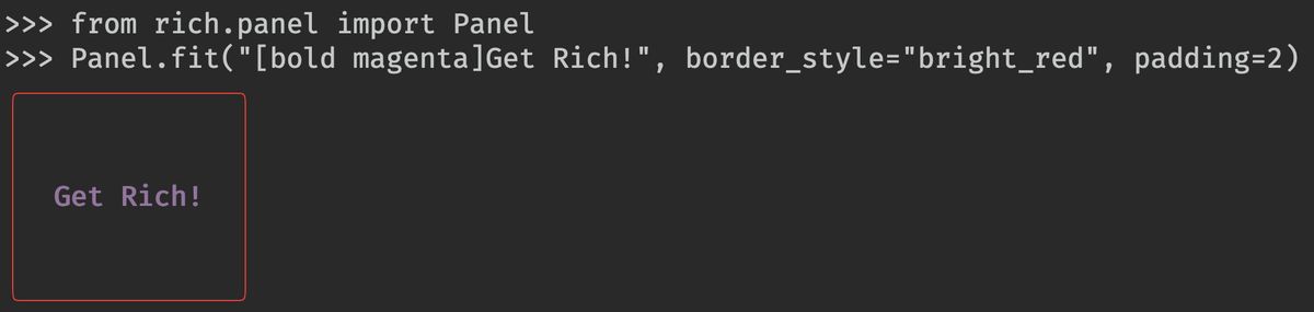A prettier Python REPL with Rich